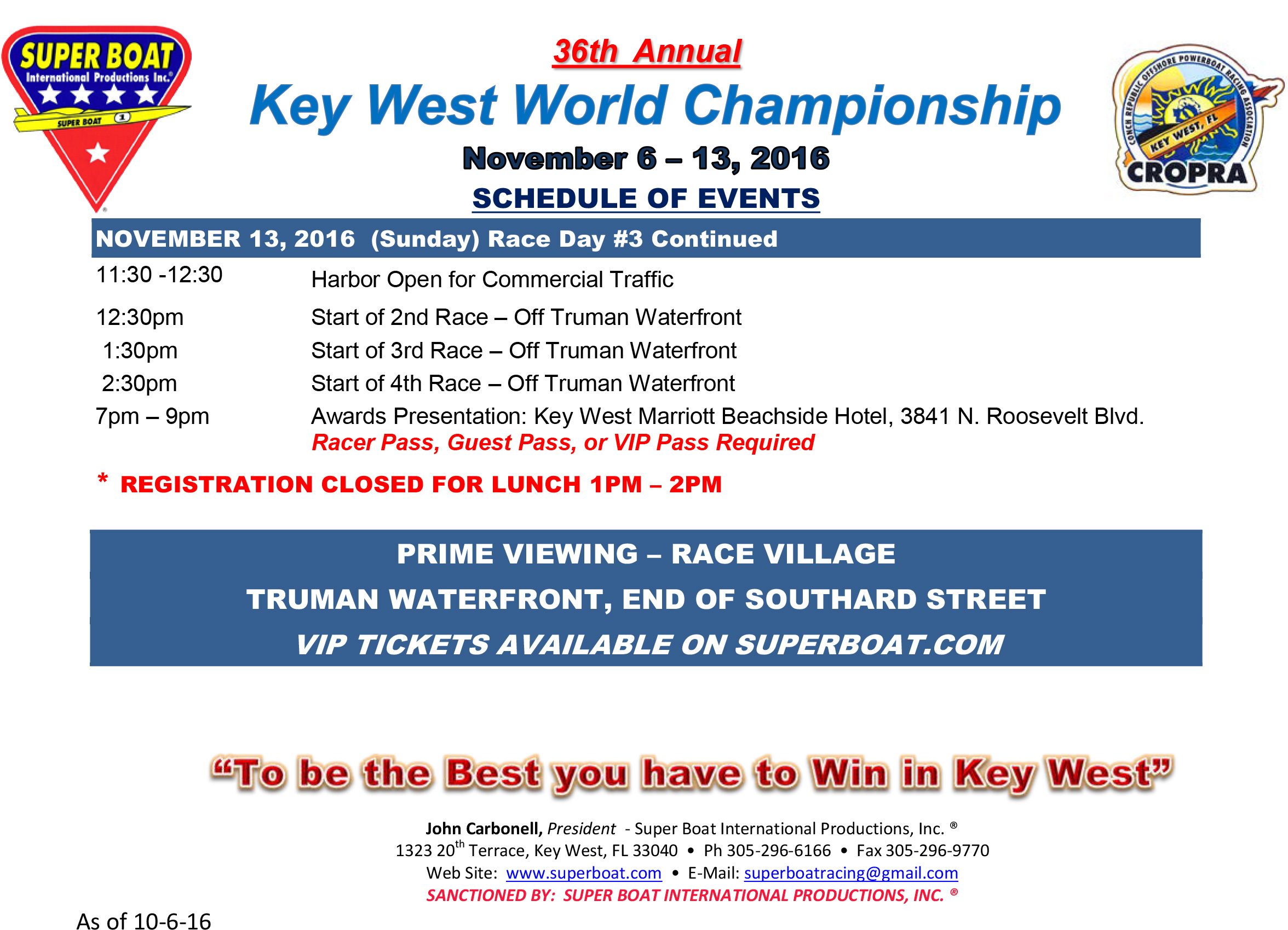 Key west world championships